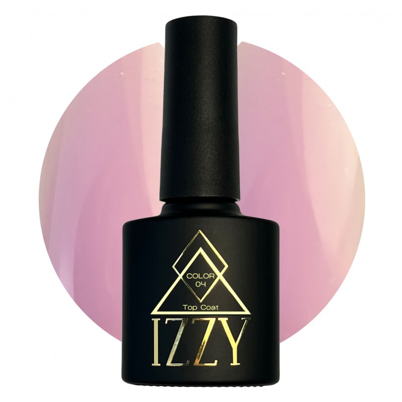 Камуфлюючий топ для нігтів Izzy Color Top 04, бузковий топ для манікюру 10мл (002736)