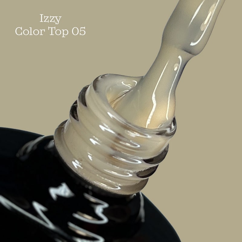 Камуфлюючий топ для нігтів Izzy Color Top 05, бежевий топ для манікюру 10мл (002738)