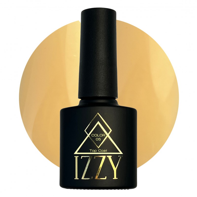 Камуфлюючий топ для нігтів Izzy Color Top 05, бежевий топ для манікюру 10мл (002738)