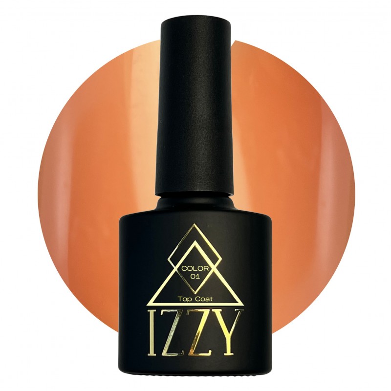 Камуфлюючий топ для нігтів Izzy Color Top 01, бежевий топ для манікюру 10мл (002739)