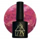 Рожева база IZZY Jam Base 02,  для манікюру з різнокольоровим декором, 10ml