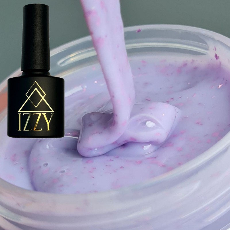База для манікюру Izzy Any Base 06, фіолетова база для нігтів з поталлю, 10мл