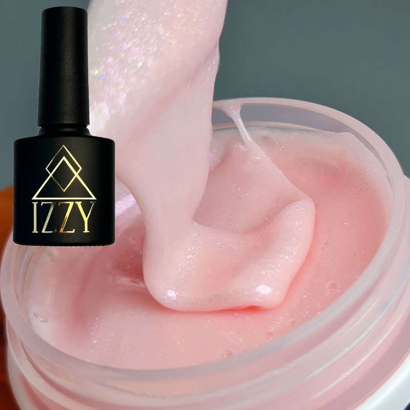 База для манікюру Izzy Any Base 04, рожева база для нігтів з мікроблиском, 10мл