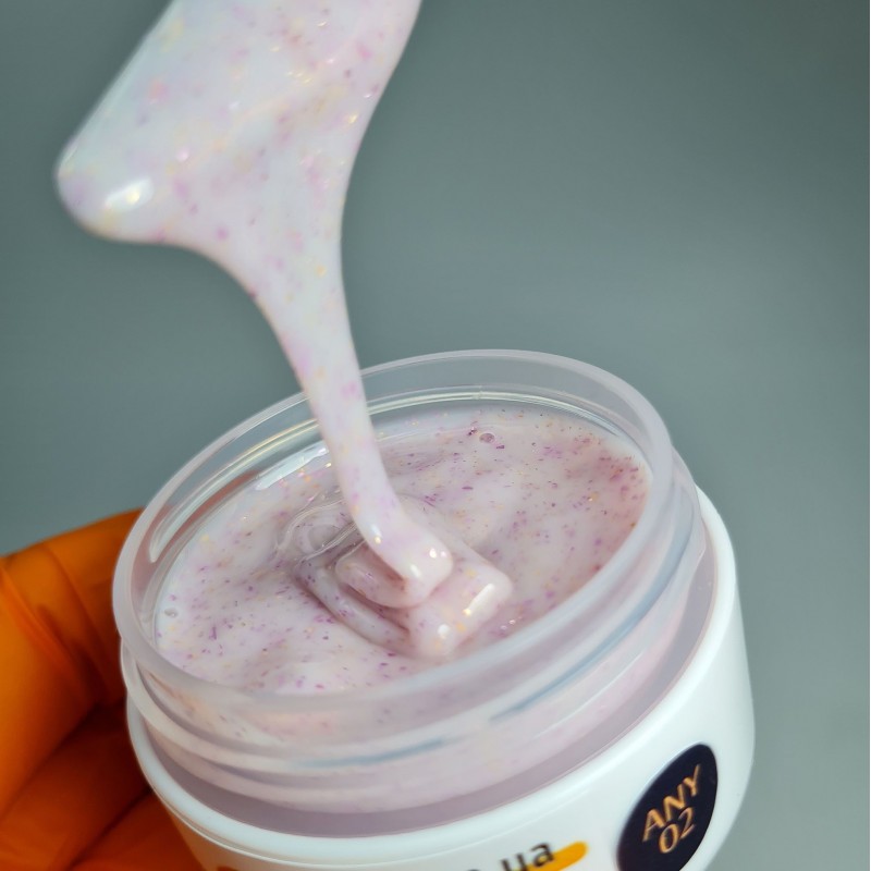 База для манікюру Izzy Any Base 02, молочна база для нігтів з поталлю, 25ml