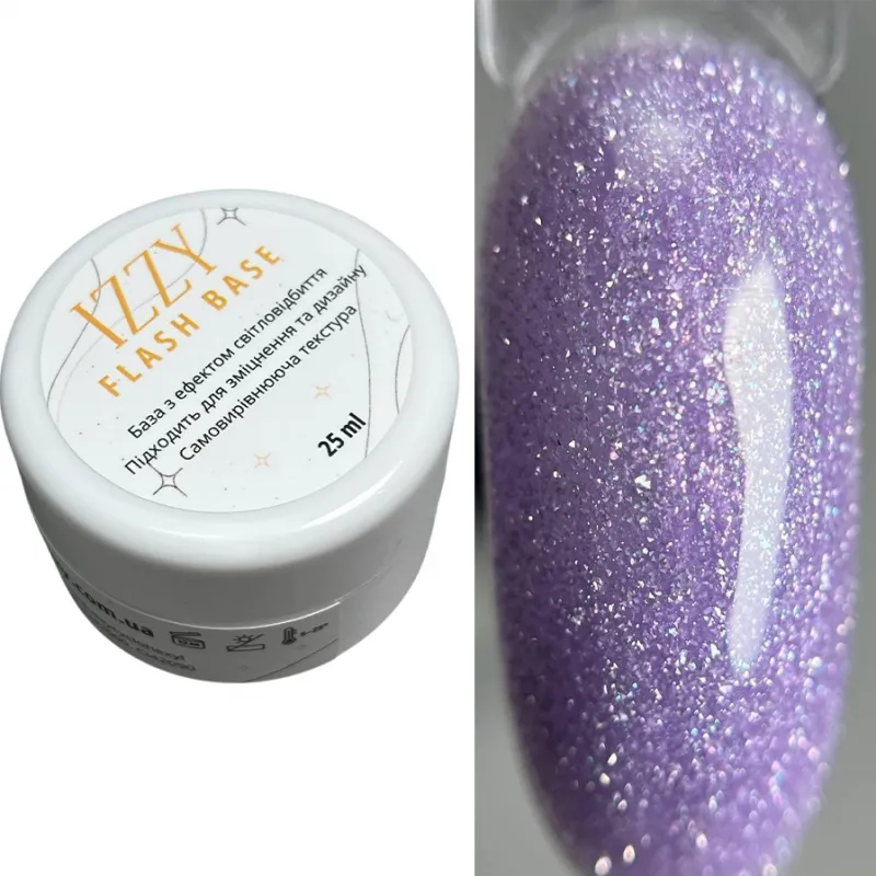 Світловідбиваюча база для манікюру IZZY Flash Base 06, 25мл