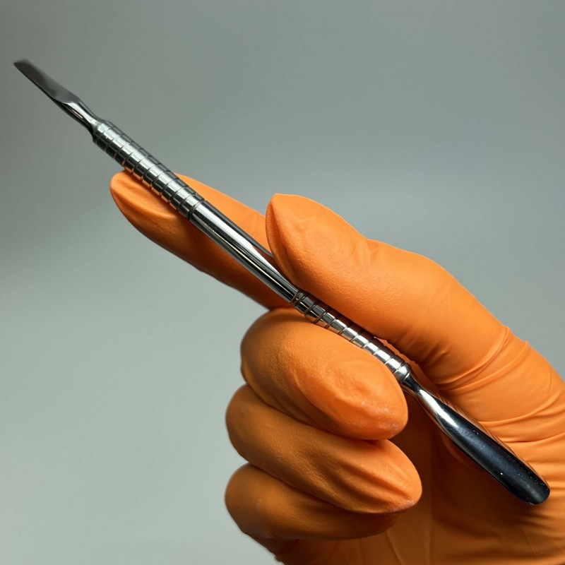 Пушер для манікюру професійний, двусторонній, прямий