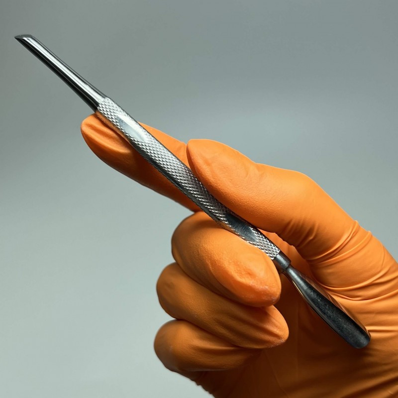 Пушер для манікюру професійний, двусторонній, апельсинова паличка