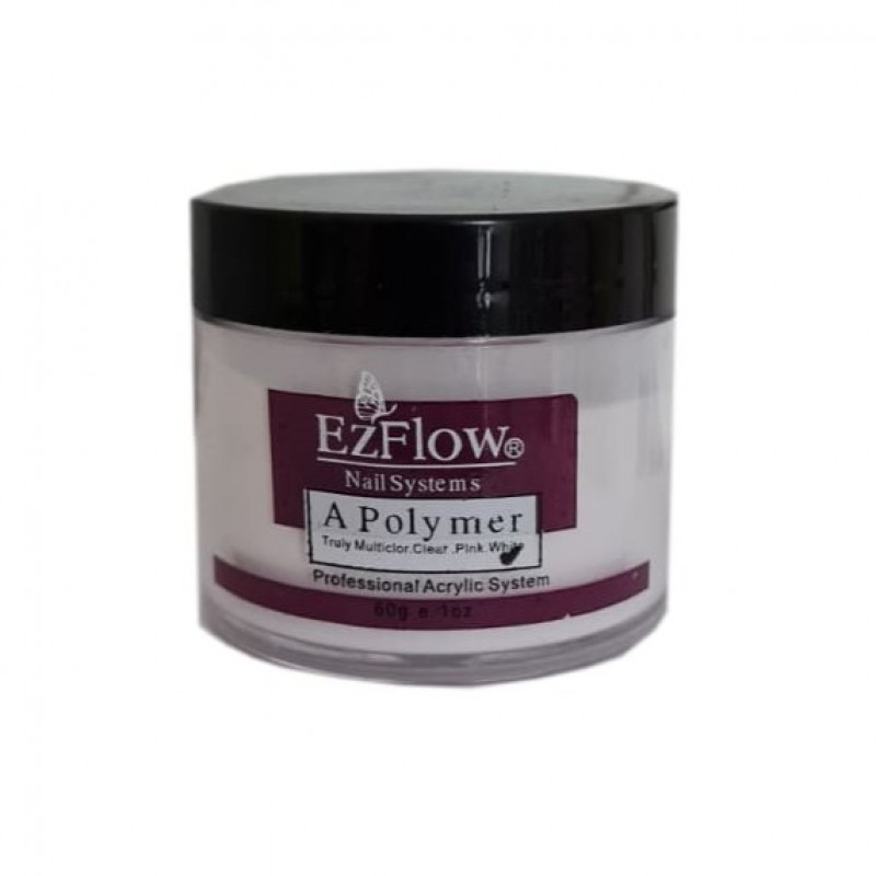 Акрилова пудра для манікюру біла EzFlow, 60гр