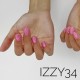 Рожевий гель-лак для манікюру IZZY 34, 12мл