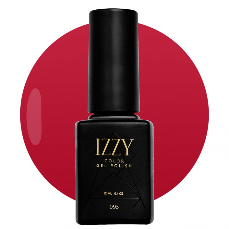 Червоно-рожевий гель-лак для манікюру IZZY 95, 12мл