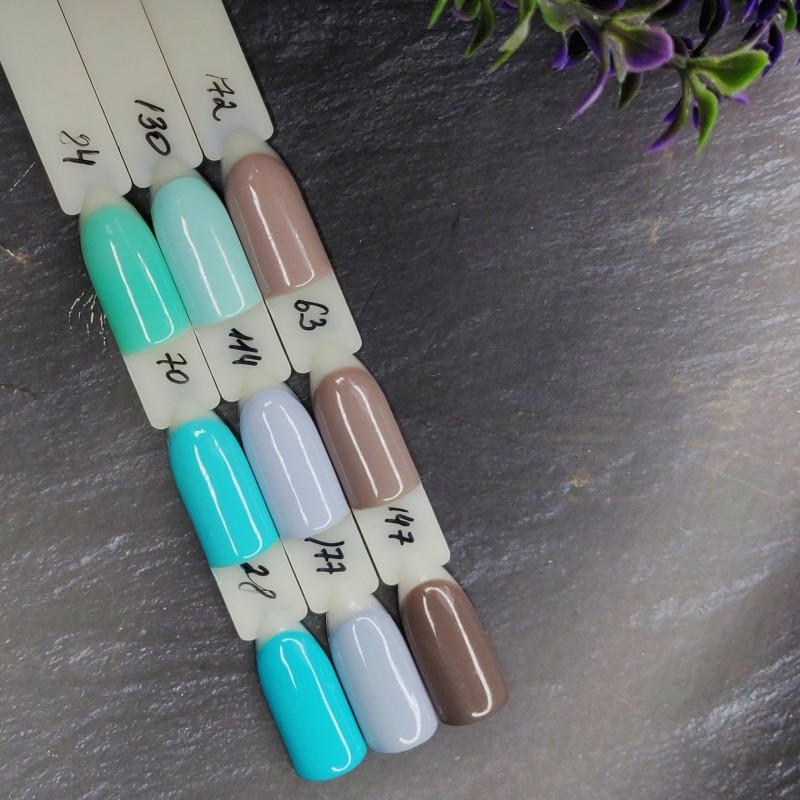 Блакитний світлий гель-лак для манікюру IZZY 114, 12мл