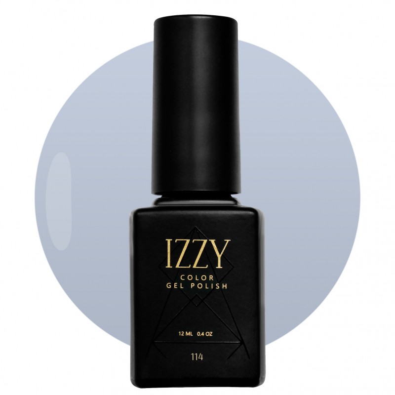 Блакитний світлий гель-лак для манікюру IZZY 114, 12мл