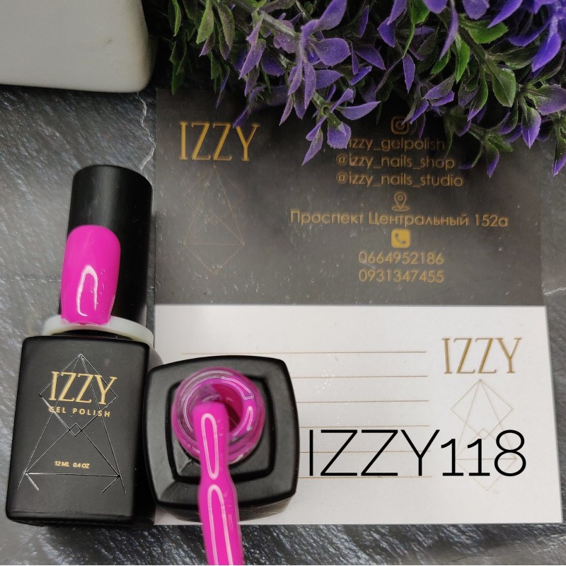 Рожевий гель-лак для манікюру IZZY 118, 12мл