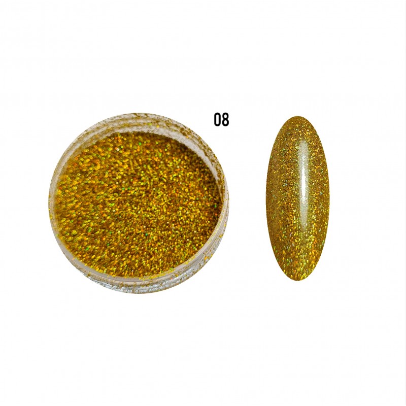 Жовте золото пил для втирання, №8