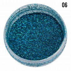 Світлий бірюзовий пил для втирання, №6