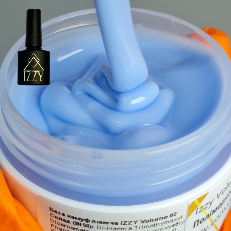 База для манікюру IZZY Volume Base 02, блакитна 10мл