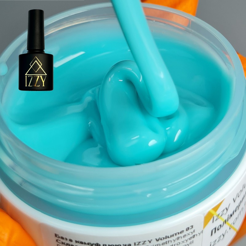 База для манікюру IZZY Volume Base 03, бірюзова 10мл