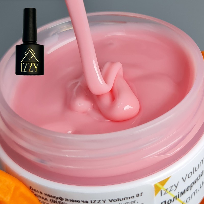 База для манікюру IZZY Volume Base 07, рожева 10мл