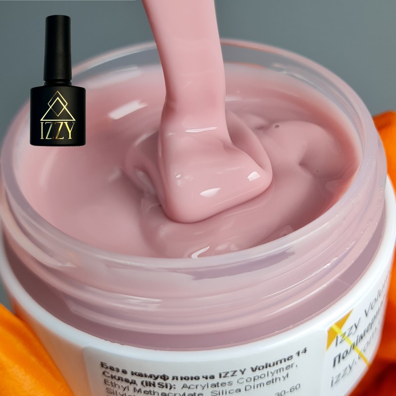 База для манікюру IZZY Volume Base 14, світло-рожева 10мл