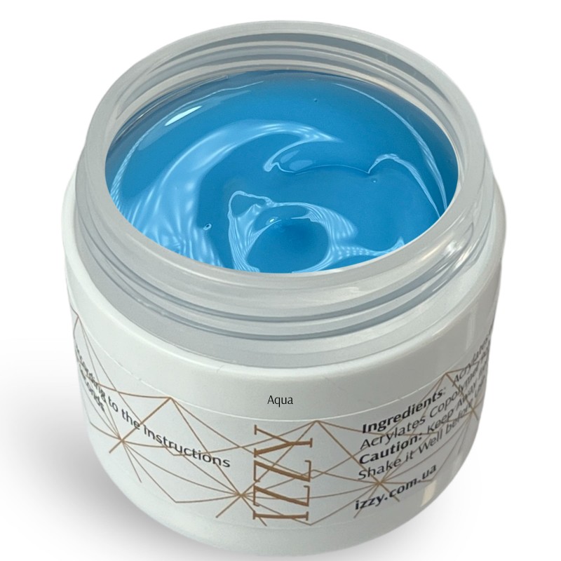 Cover Aqua гель 40гр., для нарощування нігтів, камуфлюючий, двофазний Izzy