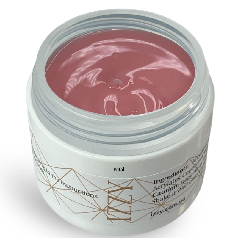 Cover Petal гель 40гр., для нарощування нігтів, камуфлюючий, двофазний Izzy