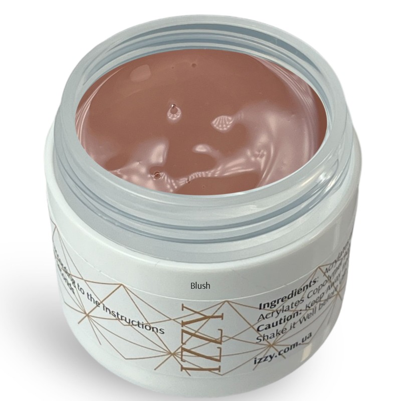 Cover Blush гель 40гр., для нарощування нігтів, камуфлюючий, двофазний Izzy