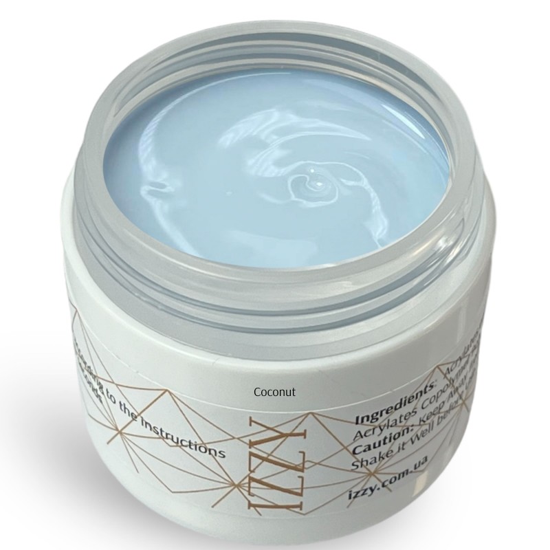 Cover Coconut гель 40гр., для нарощування нігтів, камуфлюючий, двофазний Izzy