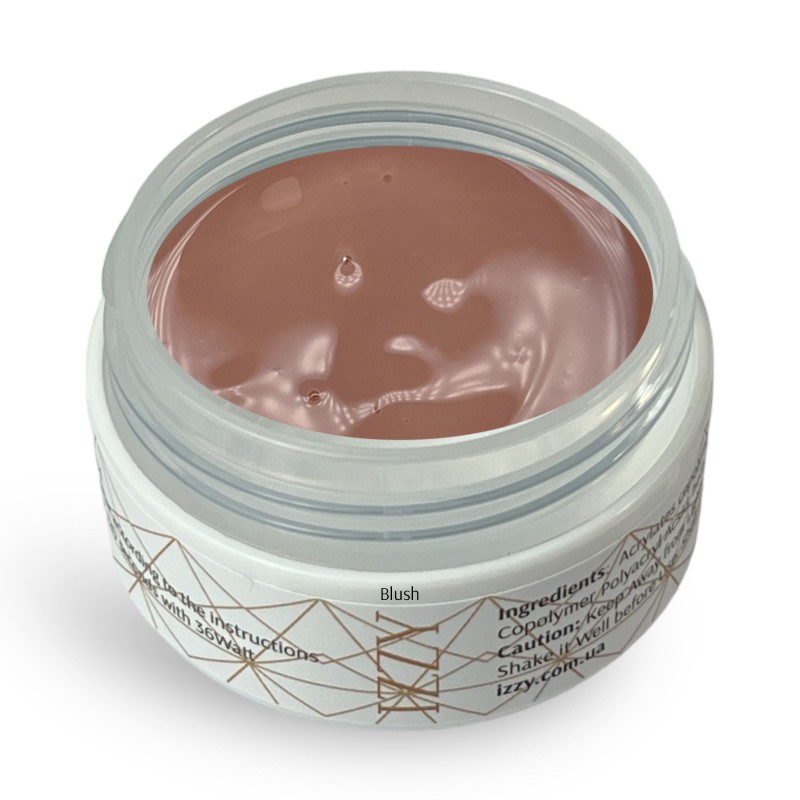 Cover Blush гель 20гр., для нарощування нігтів, камуфлюючий, двофазний Izzy