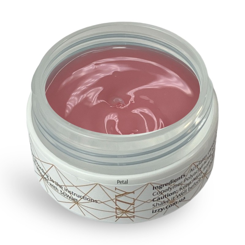 Cover Petal гель 20гр., для нарощування нігтів, камуфлюючий, двофазний Izzy