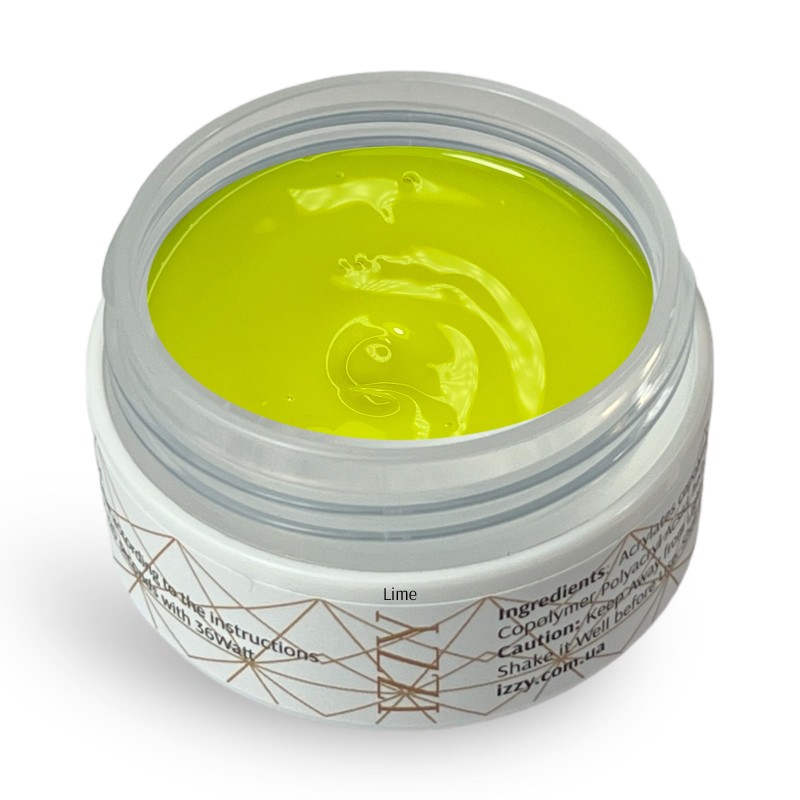 Cover Lime гель 20гр., для нарощування нігтів, камуфлюючий, двофазний Izzy