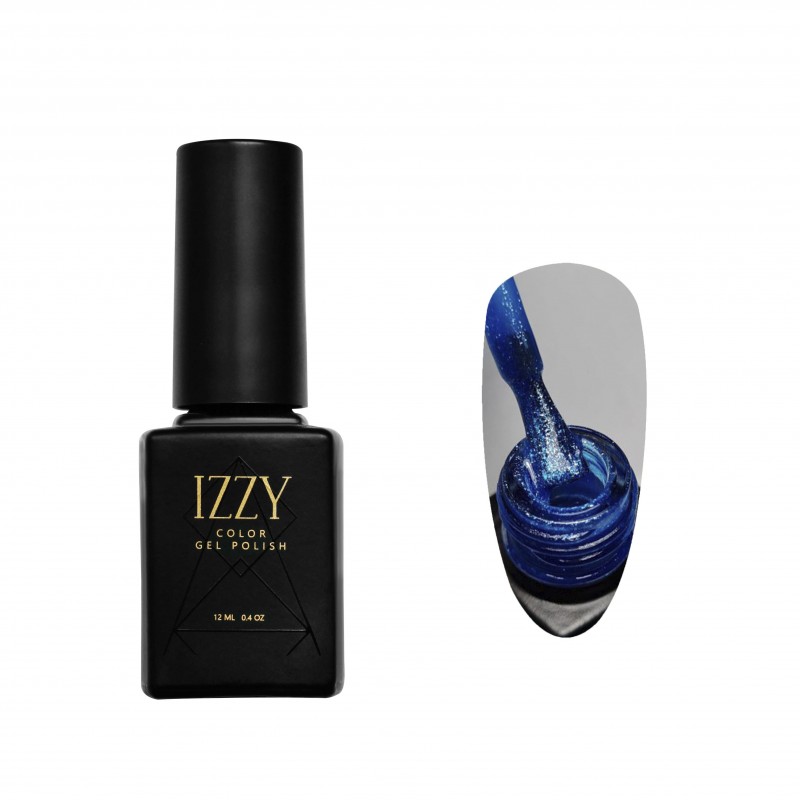 Синій гель з блиском для манікюру IZZY 68, 12мл