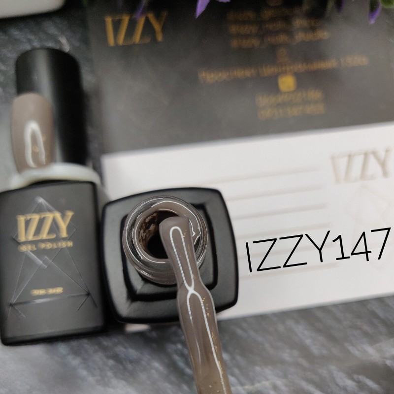 Коричневий гель-лак для манікюру IZZY 47, 12мл