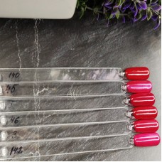 Червоний з блиском гель-лак для манікюру IZZY 45, 12мл