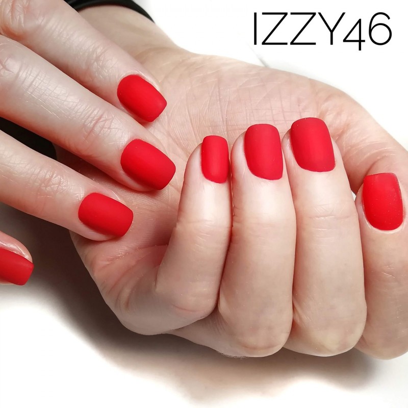 Червоний бордовий гель-лак для манікюру IZZY 46, 12мл