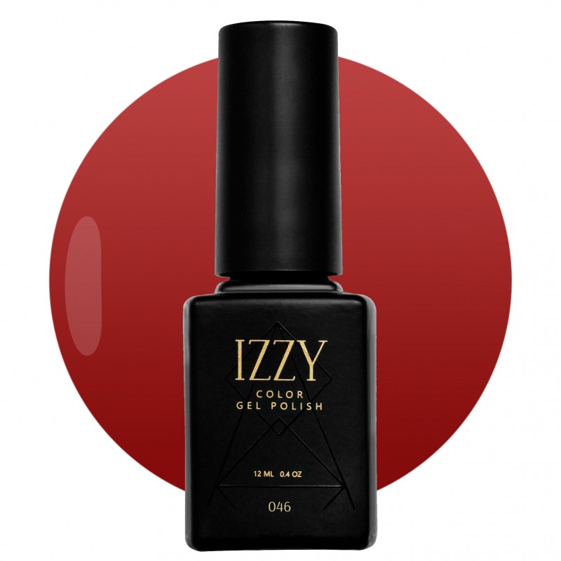 Червоний бордовий гель-лак для манікюру IZZY 46, 12мл