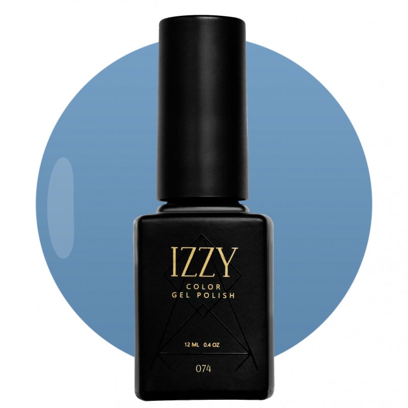 Блакитний гель-лак для манікюру IZZY 74, 12мл