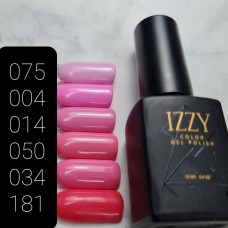 Рожевий нюдовий гель-лак для манікюру IZZY 75, 12мл