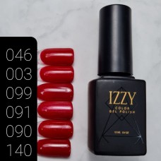 Червоний гель-лак з блиском для манікюру IZZY 90, 12мл