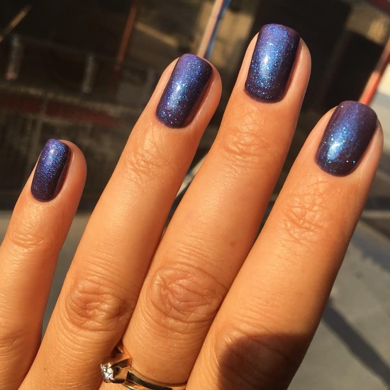 Бузковий блискучий гель-лак, IZZY 092