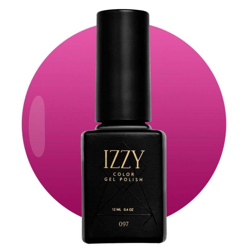 Рожевий яскравий гель-лак для манікюру IZZY 97, 12мл