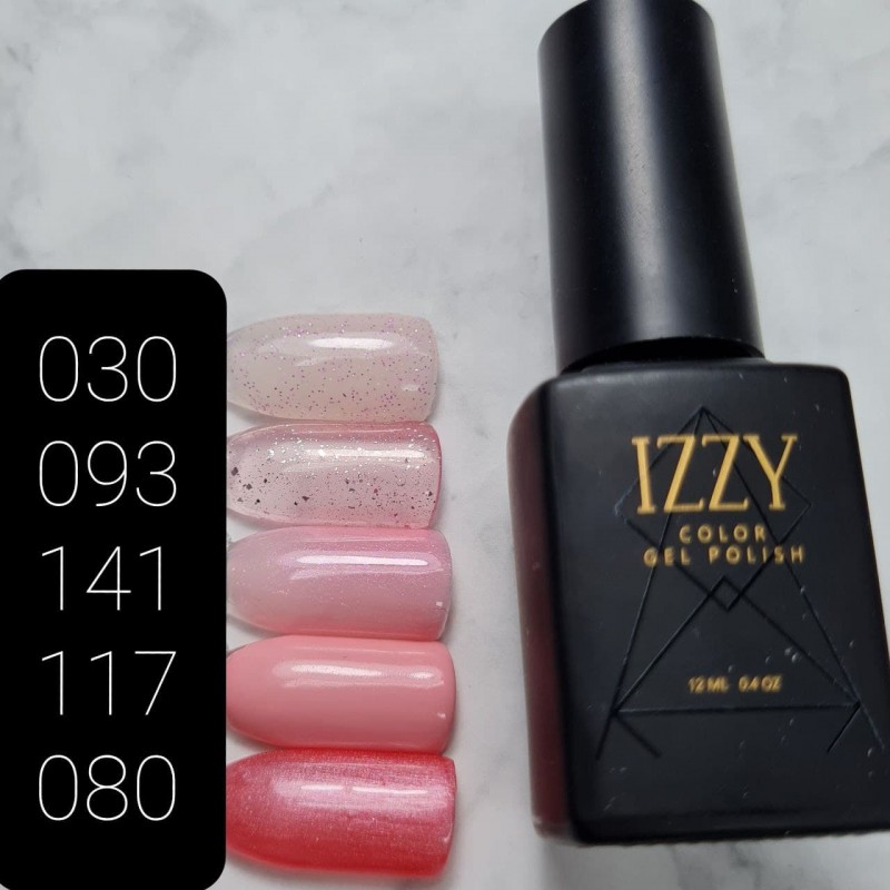 Світлий бежевий гель-лак для нігтів IZZY 117, 12мл