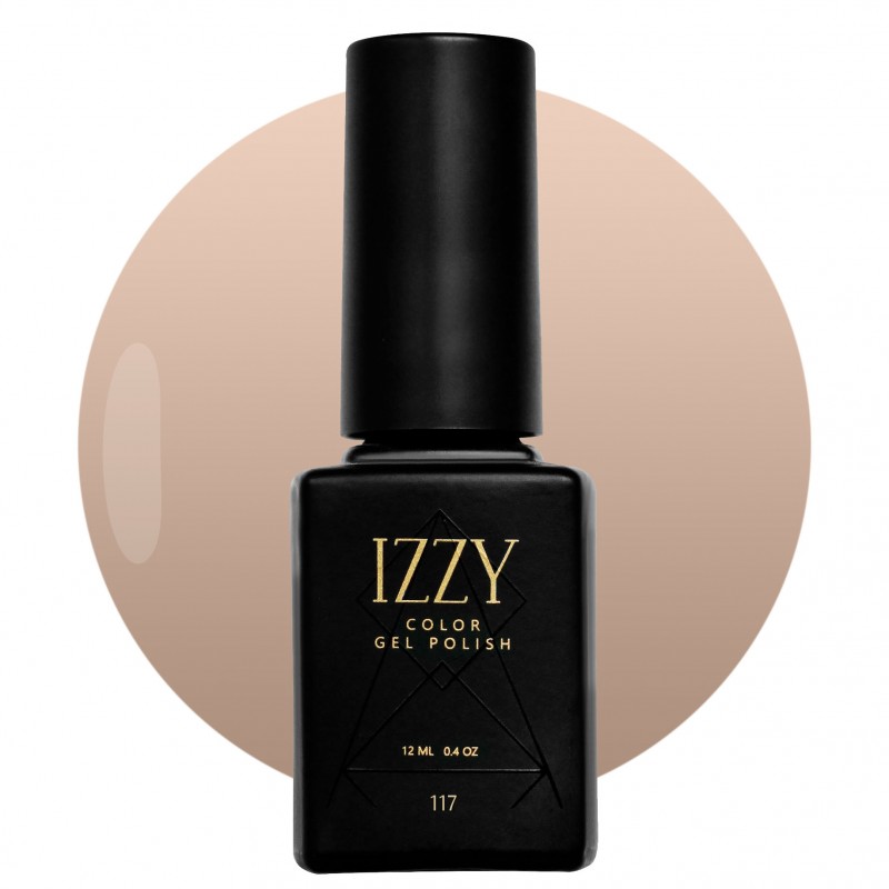 Світлий бежевий гель-лак для нігтів IZZY 117, 12мл