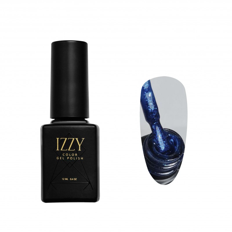 Синій блискучий гель-лак для манікюру IZZY 135, 12мл