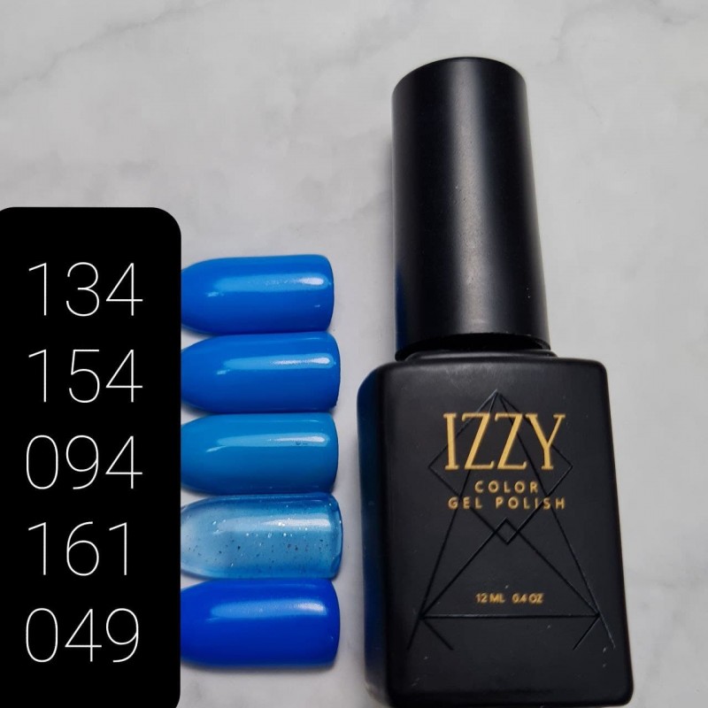 Блакитний гель-лак для манікюру IZZY 154, 12мл
