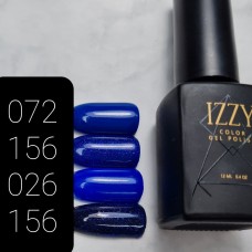 Синій з блиском гель-лак для нігтів IZZY 156, 12мл