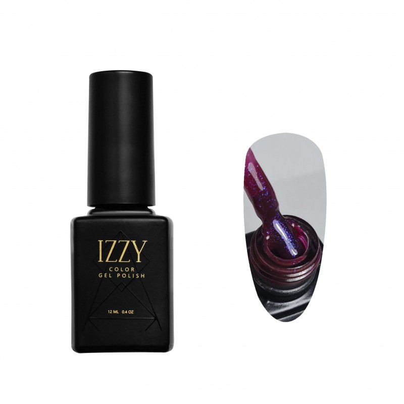 Рожевий блискучий гель-лак для манікюру IZZY 168, 12мл