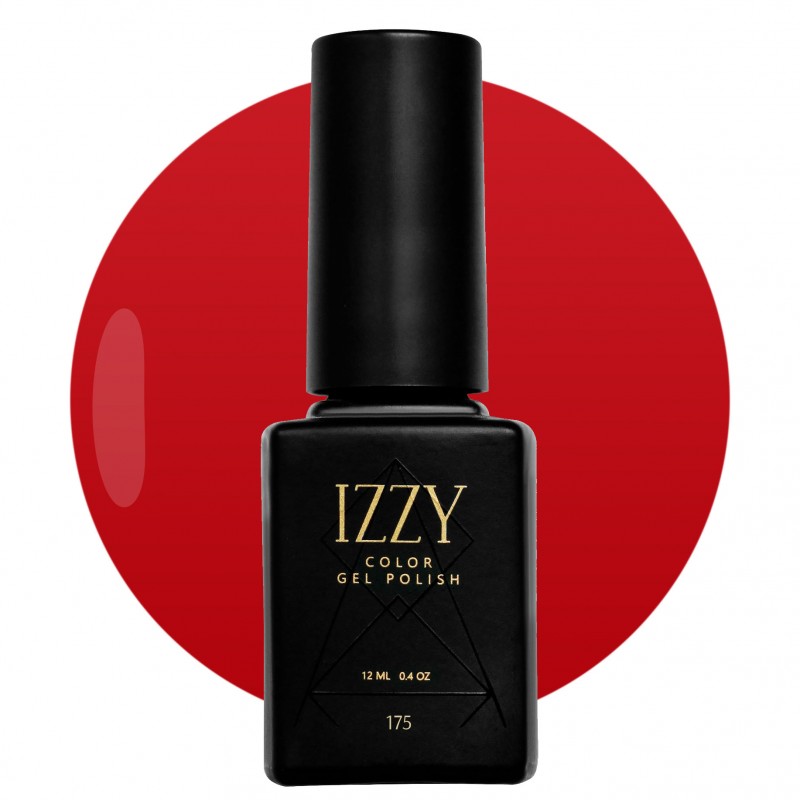 Червоний класичний гель-лак для манікюру IZZY 175, 12мл