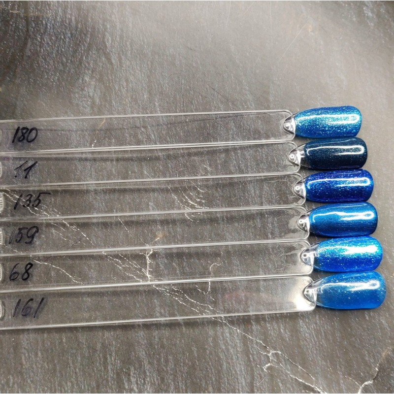 Синій з блиском гель-лак для манікюру IZZY 180, 12мл