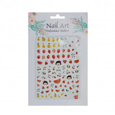 Наклейка для манікюру "Фрукти літо"