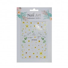 Наклейка для манікюру "Квіти ромашки"